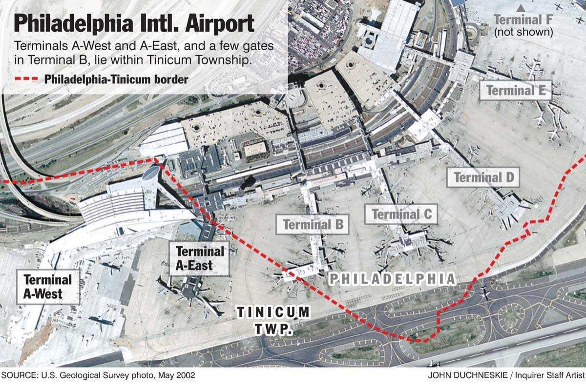 Philadelphia terminal mapu