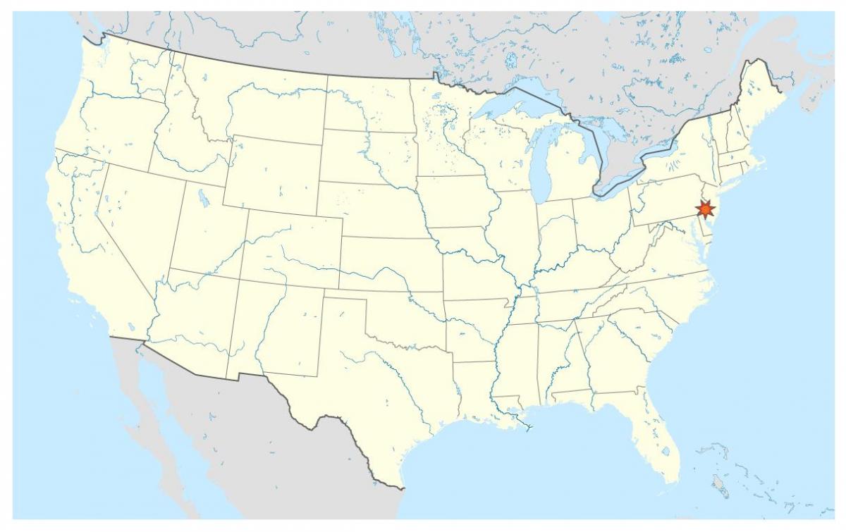 Philadelphia na svijetu mapu