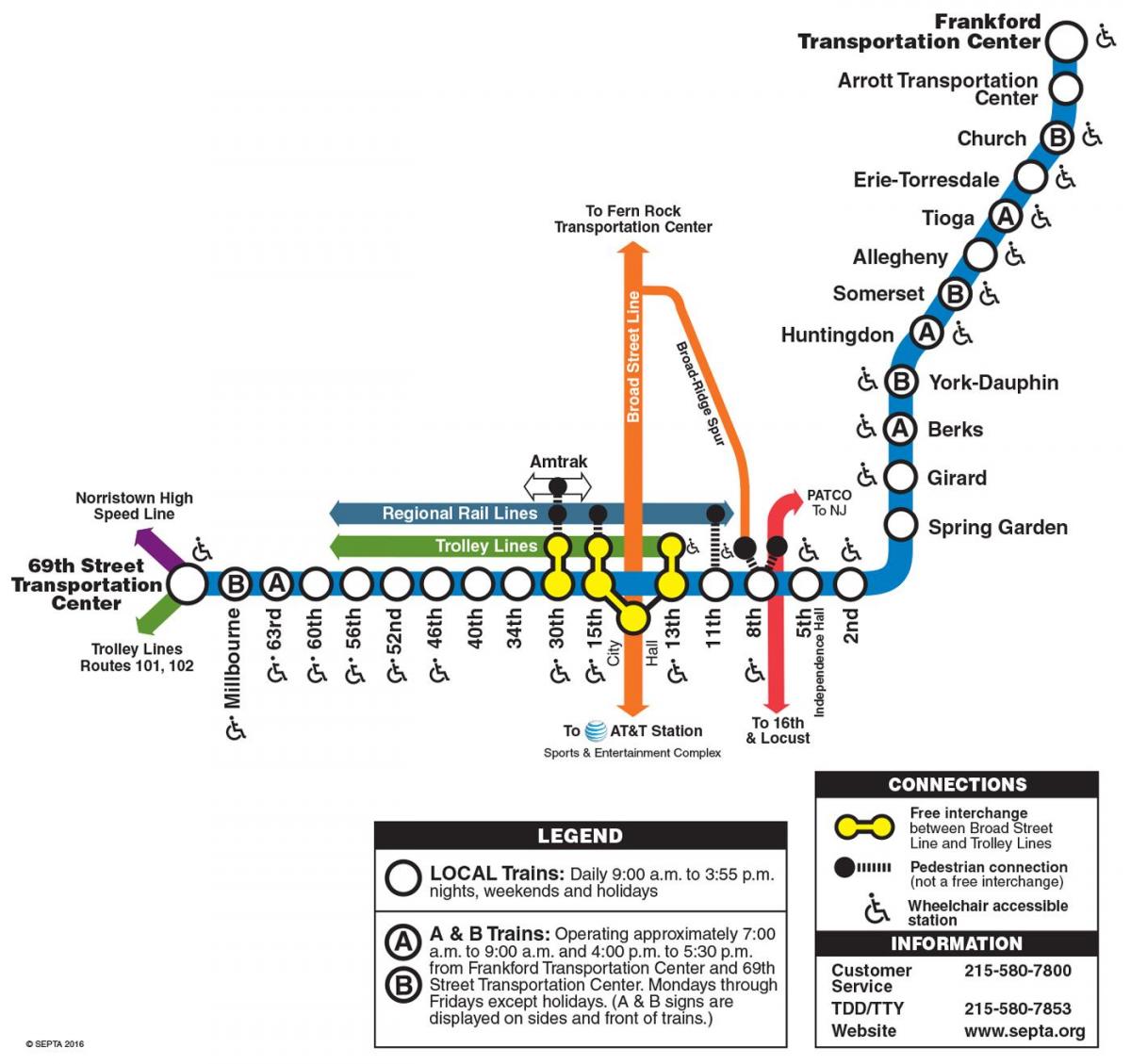 mapa tržištu frankford liniji