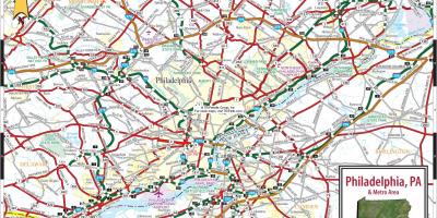 Philadelphia Pensilvaniji mapu
