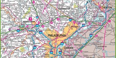 Prostoru philadelphie da je mapa